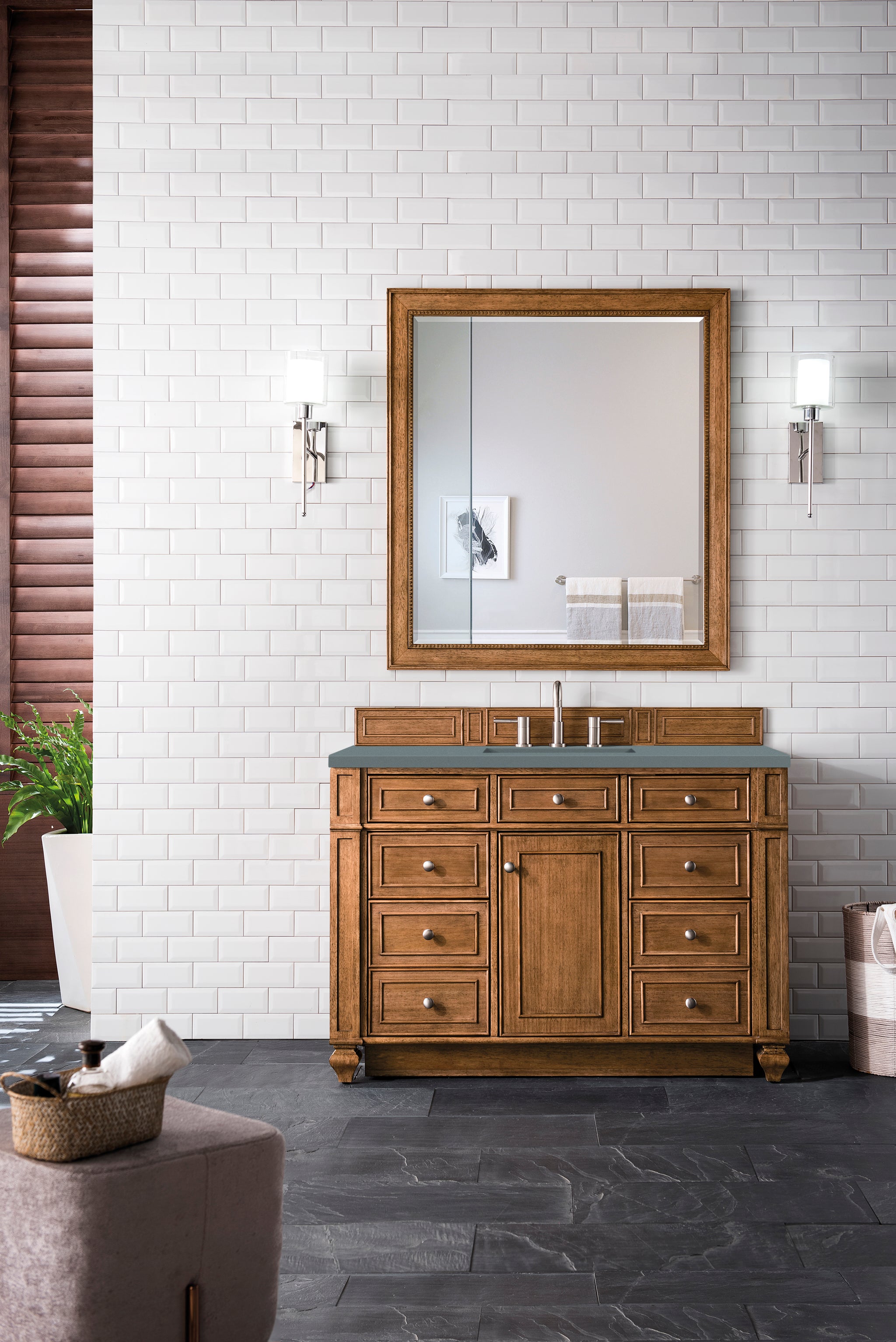 James Martin Bristol 48" Single Bathroom Vanity, Saddle Brown, view 17