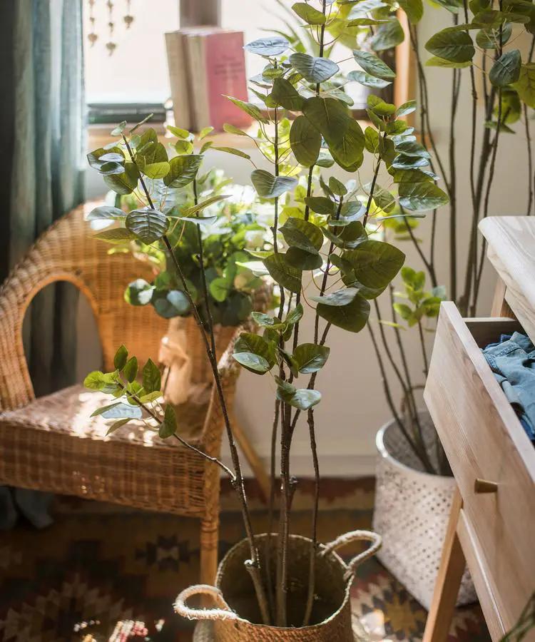Artificial Silk Bauhinia Tree In Pot by RusticReach