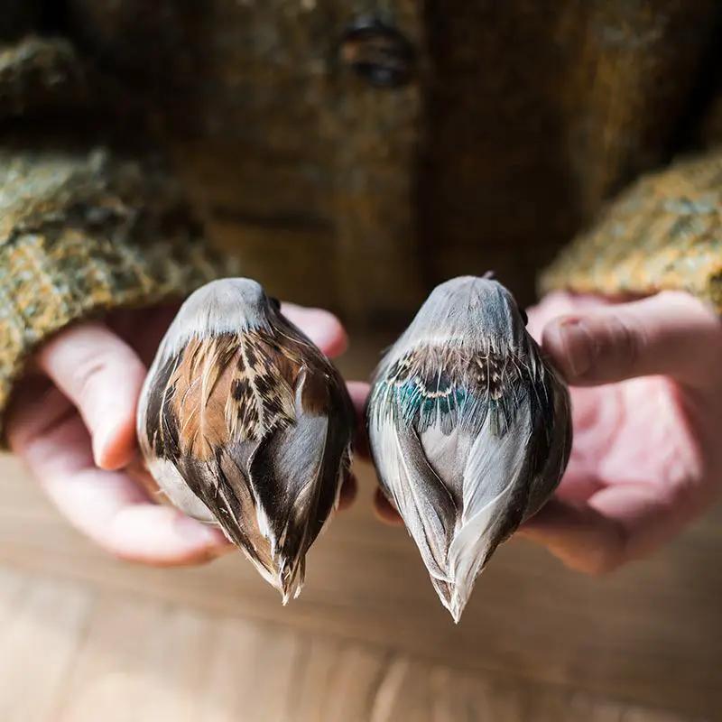 Artificial Bird Ornament Randomly Picked Set of 3 by RusticReach