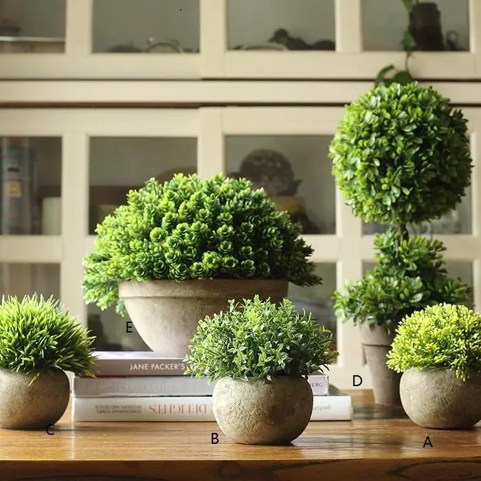 Artificial Faux Boxwood Topiary in Various Designs by RusticReach