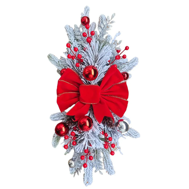 Artificial Christmas Wreath 60cm Non-Luminous Staircase Hanging Decoration by House Of Avana