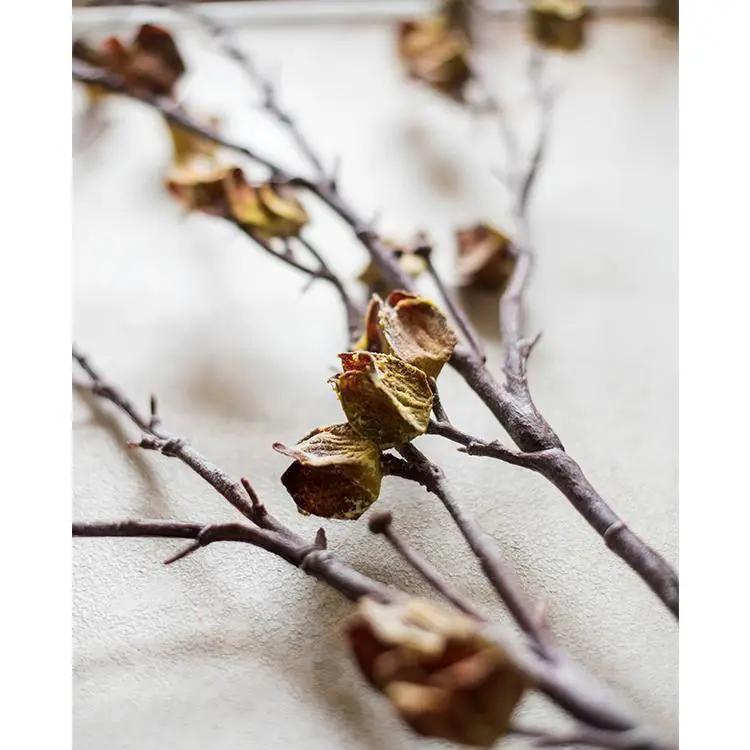 Faux Silk Artificial Hibiscus Flower Stem Dry 35.4" Tall by RusticReach