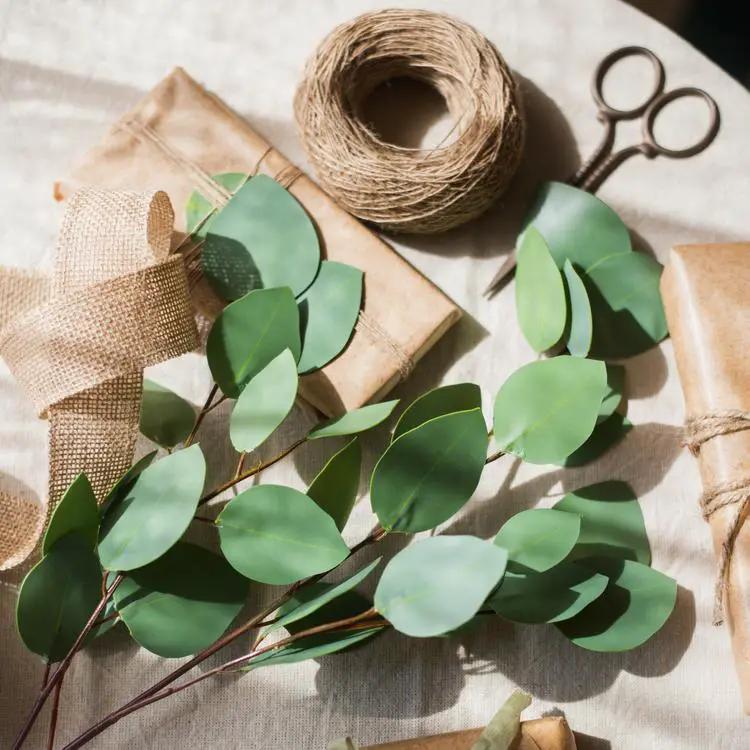 Artificial Faux Eucalyptus Leaf in Various Shapes by RusticReach