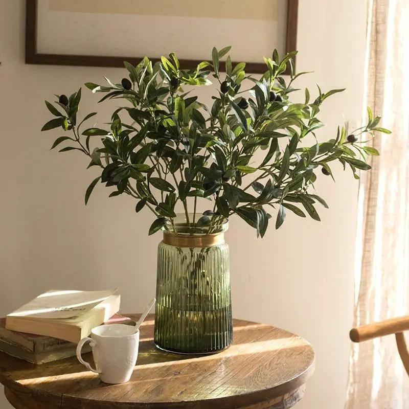 Artificial Fruit Faux Olive Stem 28" Tall by RusticReach