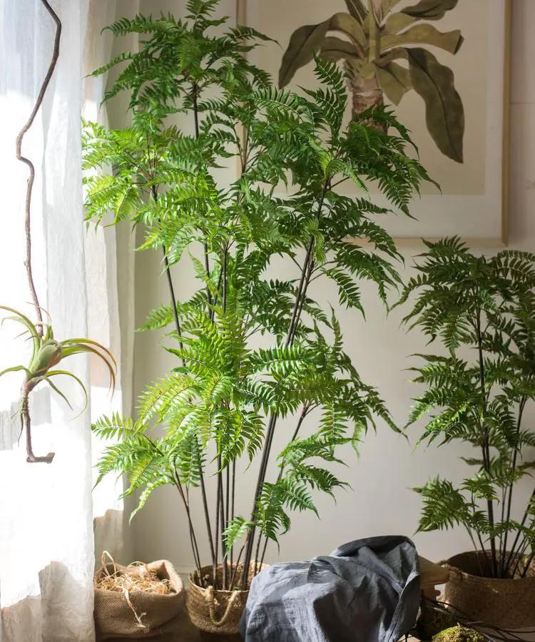 Artificial Green Leaf Fern Tree Faux by RusticReach