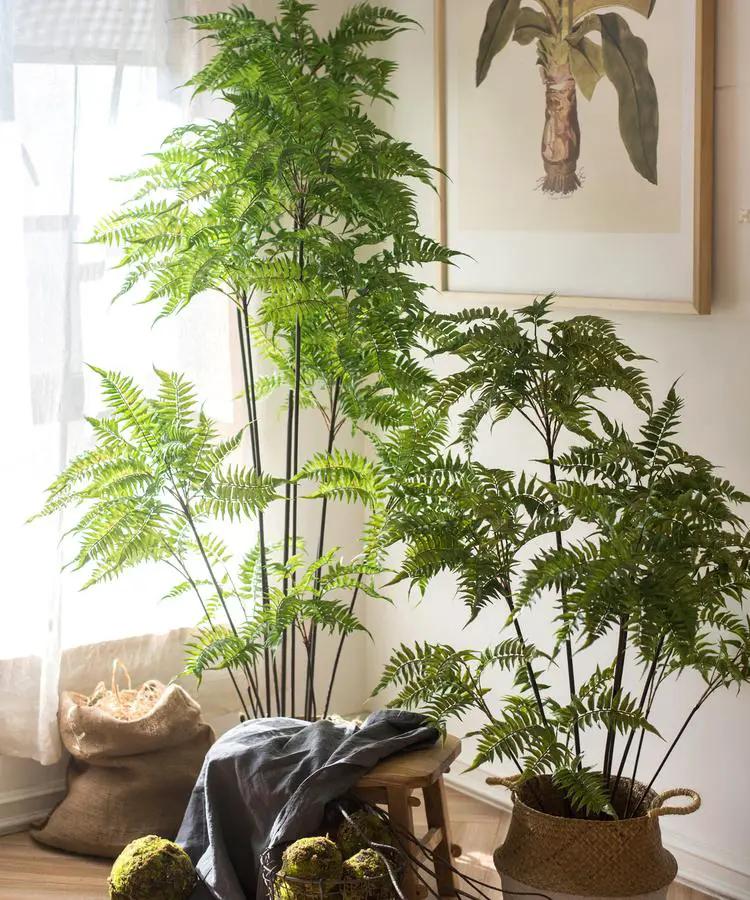Artificial Green Leaf Fern Tree Faux by RusticReach