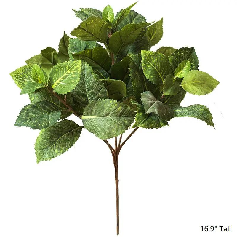 Artificial Hydrangea Leaf Stem 17" Tall by RusticReach