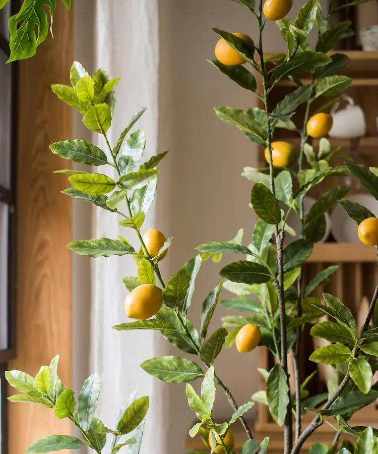 Artificial Lemon Tree In Pot by RusticReach