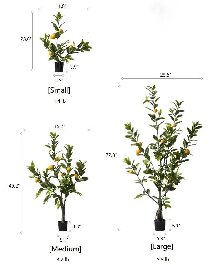 Artificial Lemon Tree In Pot by RusticReach