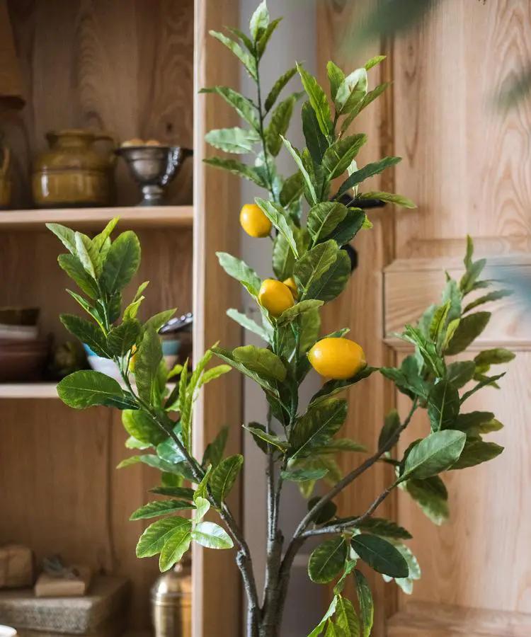 Artificial Lemon Tree In Pot by RusticReach