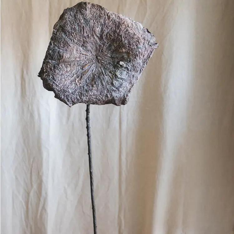 Artificial Lotus Dried Lotus Leaf and Pod by RusticReach