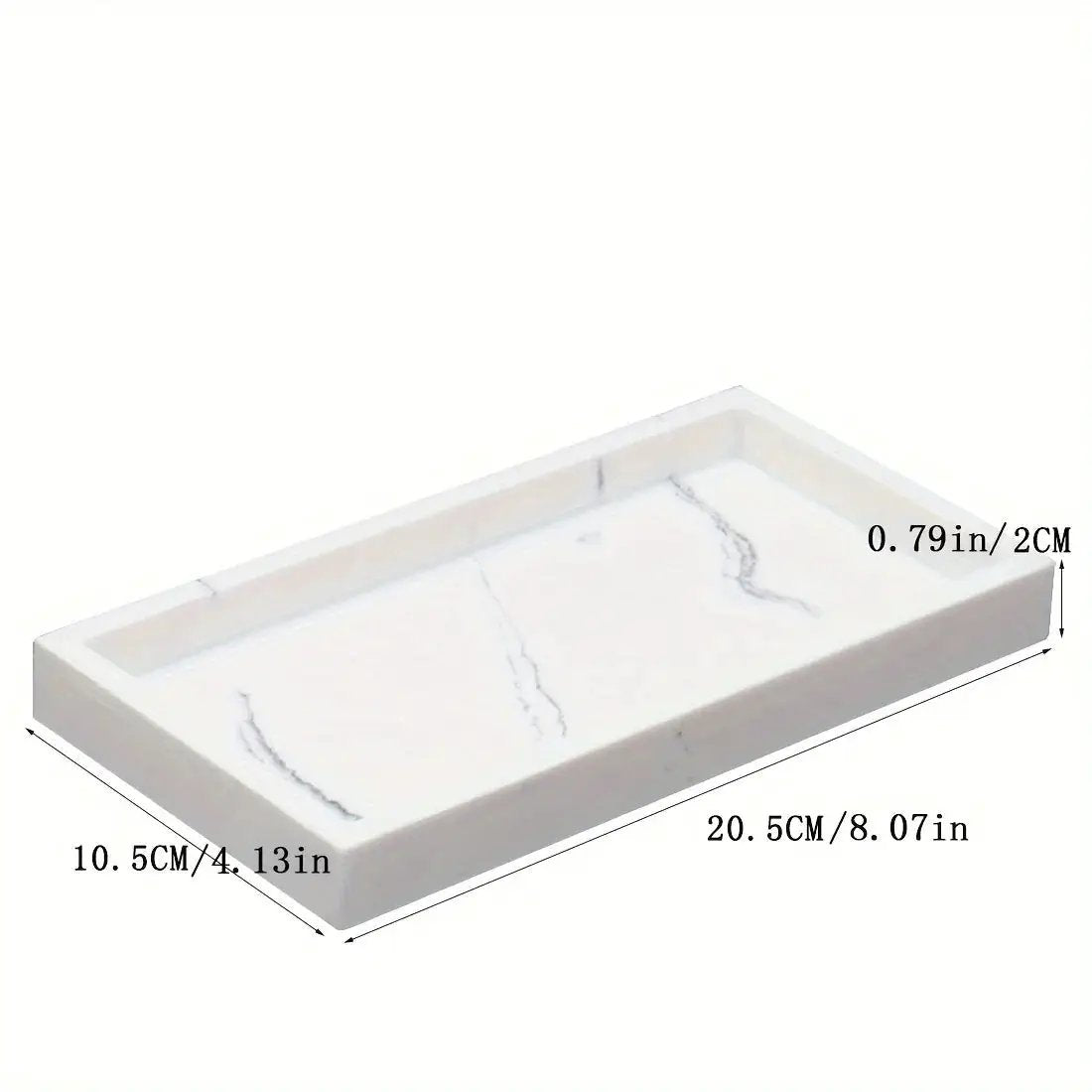 Artificial marble bathroom sink tray, bathroom tray with very good hand feel and texture, suitable for home, hotel, office building and other bathroom storage trays. Bathroom tray, home model room decoration, very good effect by House Of Avana