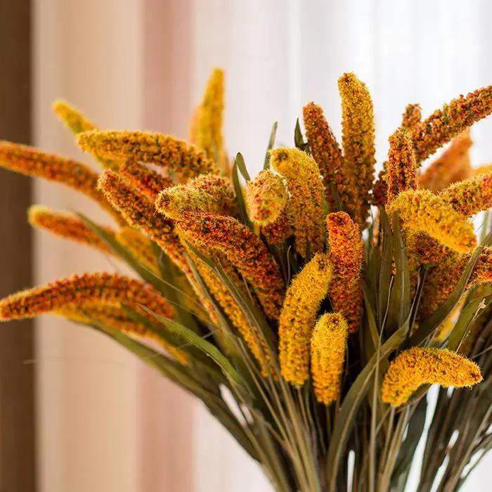 Artificial Millet Stem 37" Tall Faux by RusticReach