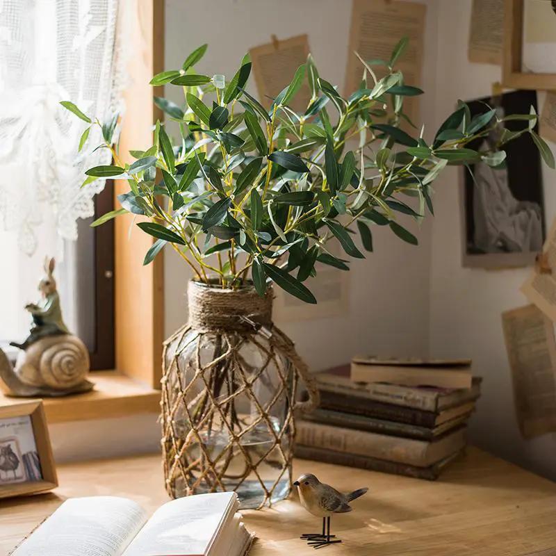 Artificial Faux Olive Leaf Stem by RusticReach