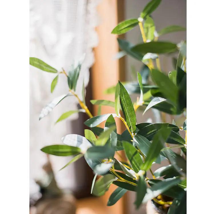 Artificial Faux Olive Leaf Stem by RusticReach