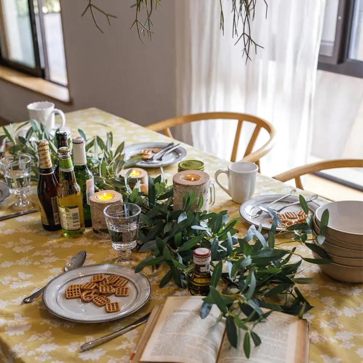 Artificial Faux Olive Leaf Stem by RusticReach