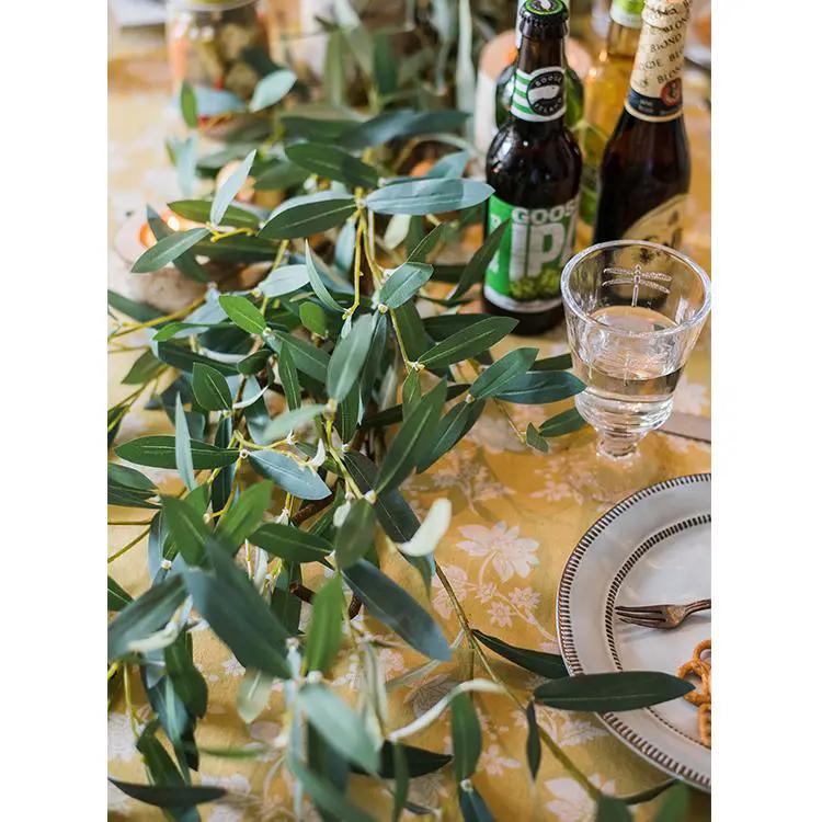 Artificial Faux Olive Leaf Stem by RusticReach