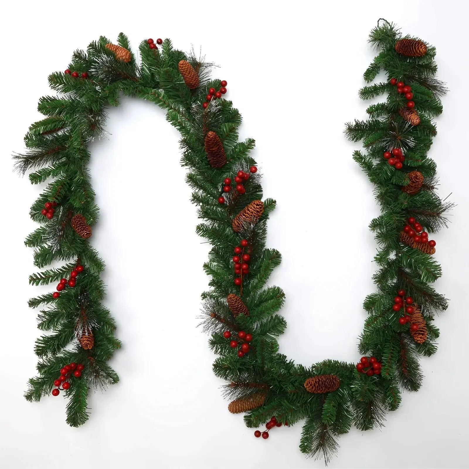 Artificial Pine Garland with Pine Cones, Extra Long by House Of Avana