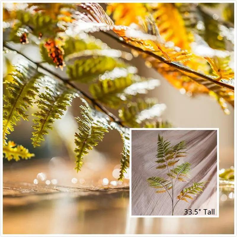 Artificial Plant Cyathea Leaf Stem 34" Tall by RusticReach