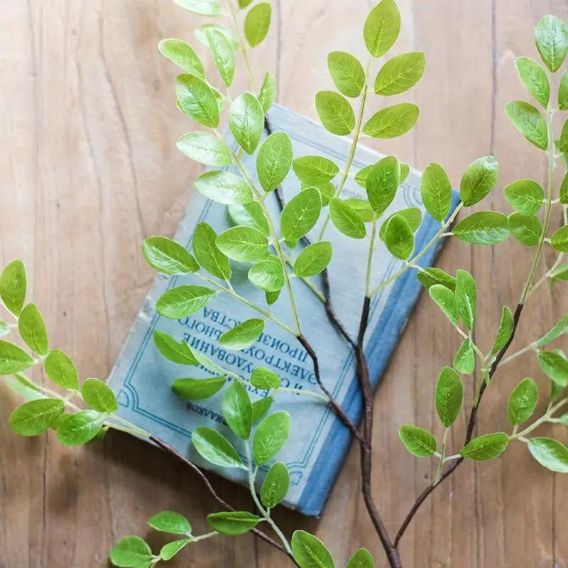 Artificial Faux Plant Fresh Spring Leaf Stem 37" Tall by RusticReach