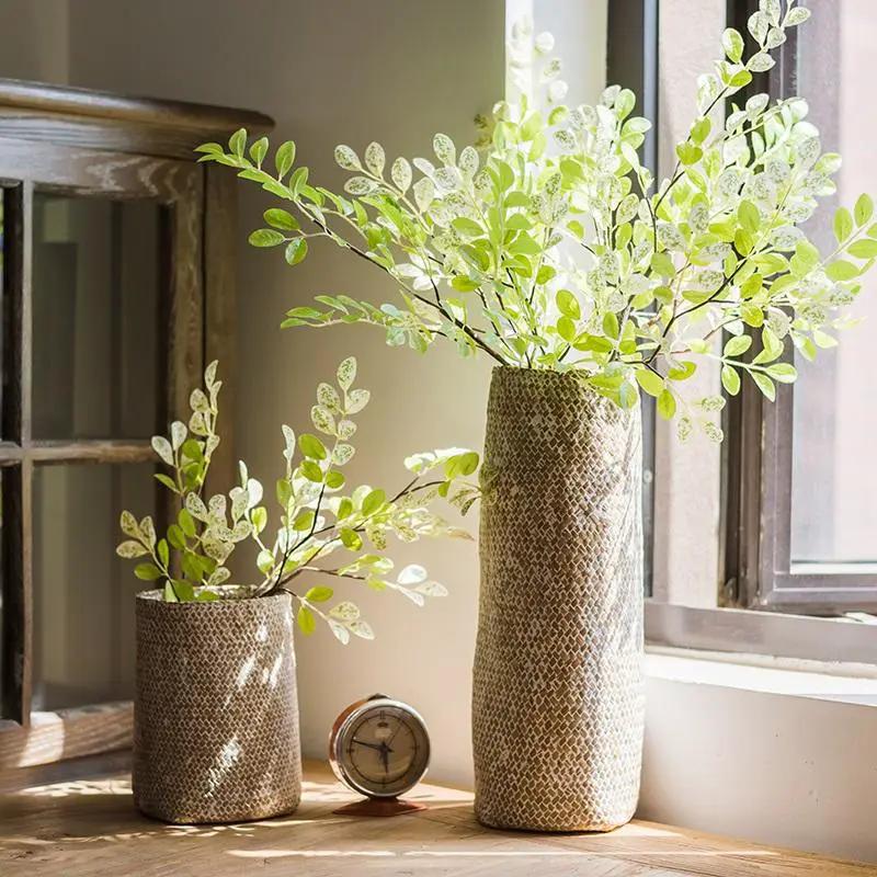 Artificial Faux Plant Fresh Spring Leaf Stem 37" Tall by RusticReach