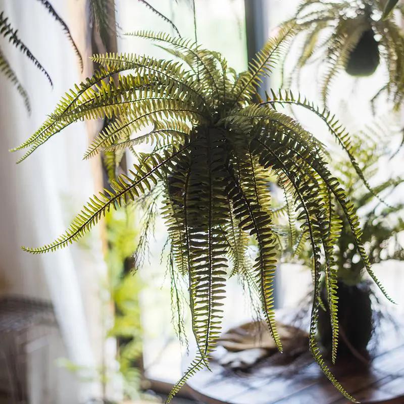 Artificial Plant Hanging Fern Plant Décoration by RusticReach