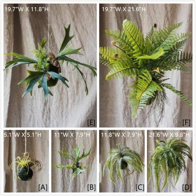 Artificial Plant Hanging Fern Plant Décoration by RusticReach