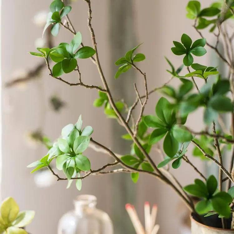 Artificial Faux Plant Japanese Zen Leaf Stem 34" Tall by RusticReach