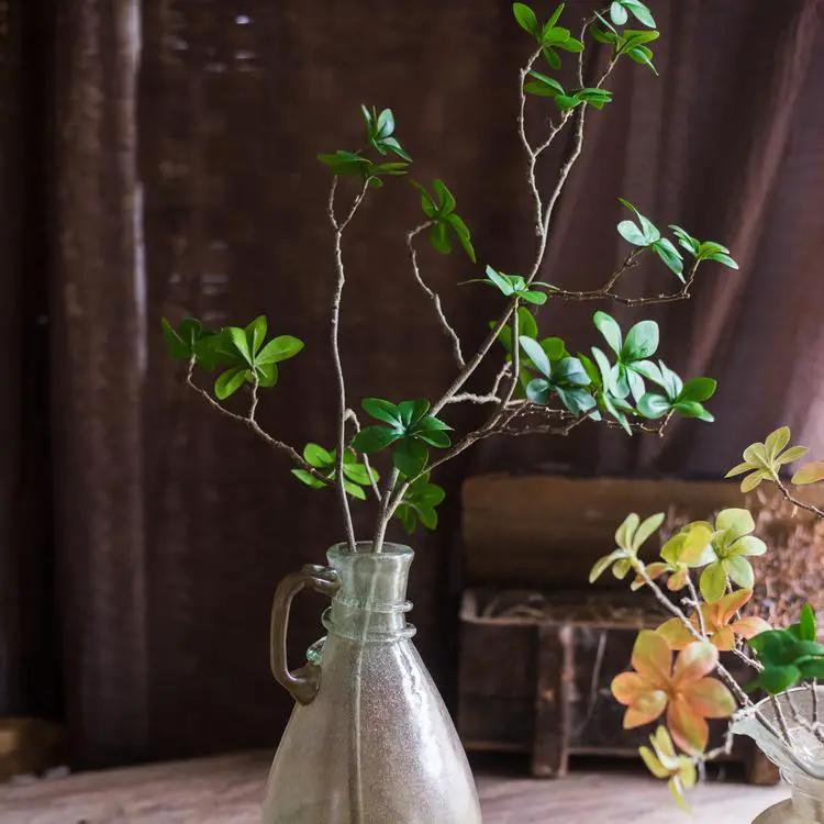 Artificial Faux Plant Japanese Zen Leaf Stem 34" Tall by RusticReach