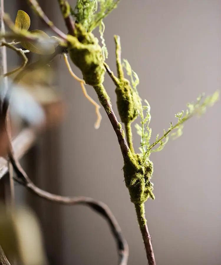 Artificial Plant Moss Rattan Stem 30" Tall by RusticReach