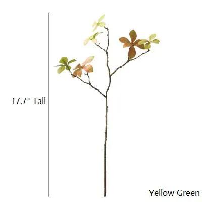 Artificial Faux Small Japanese Zen Leaf Stem 18" Tall by RusticReach