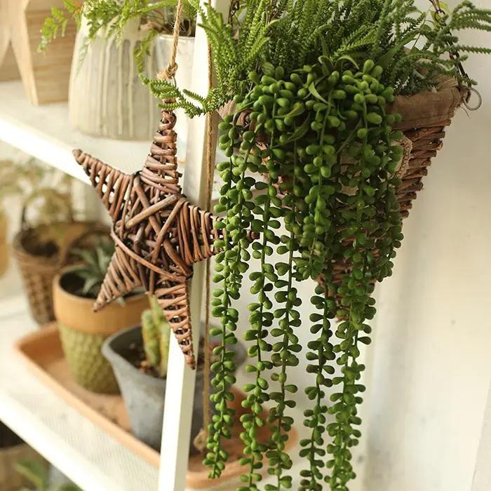 Artificial Plant Tear Drop Hanging 28" Long by RusticReach