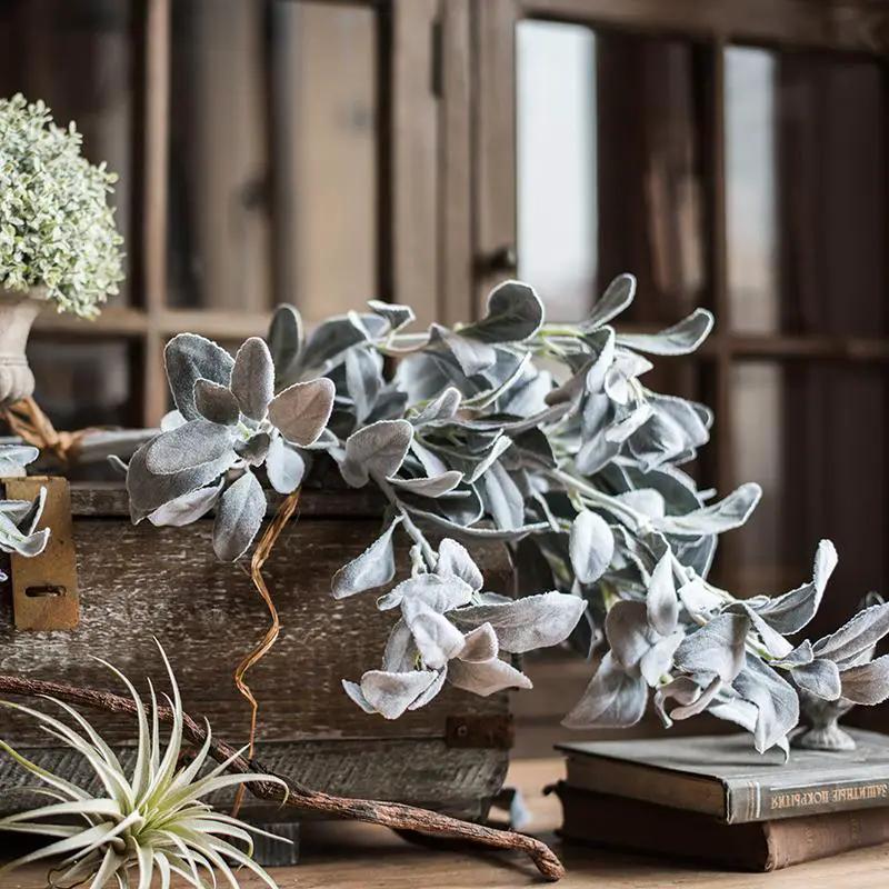 Artificial Faux Plant Wild Leaf Stem by RusticReach