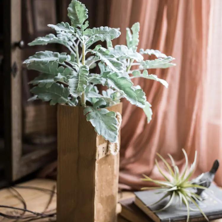 Artificial Faux Plant Wild Leaf Stem by RusticReach