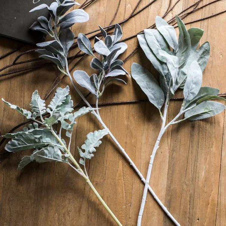 Artificial Faux Plant Wild Leaf Stem by RusticReach