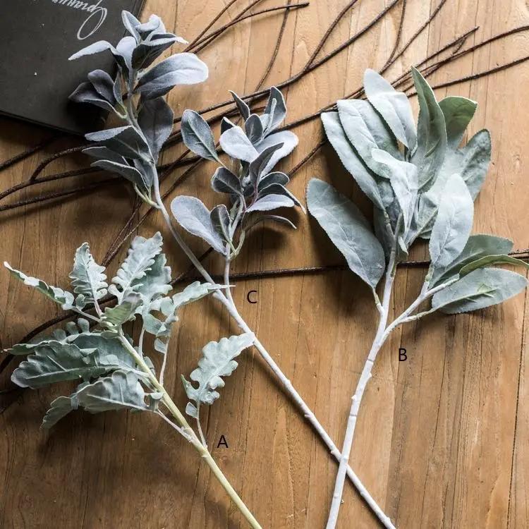 Artificial Faux Plant Wild Leaf Stem by RusticReach
