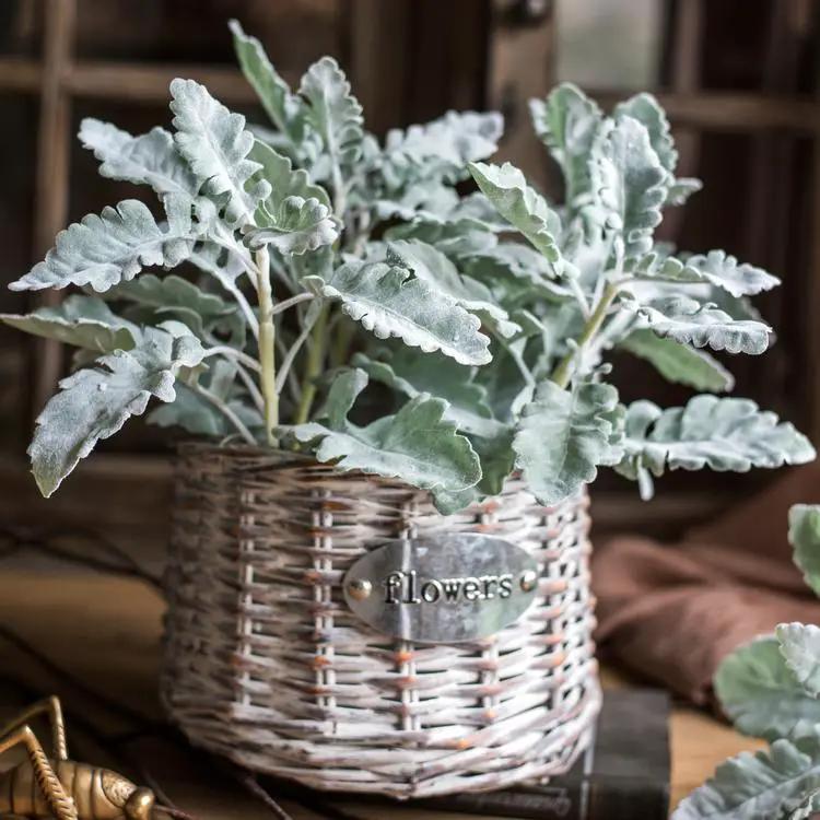 Artificial Faux Plant Wild Leaf Stem by RusticReach