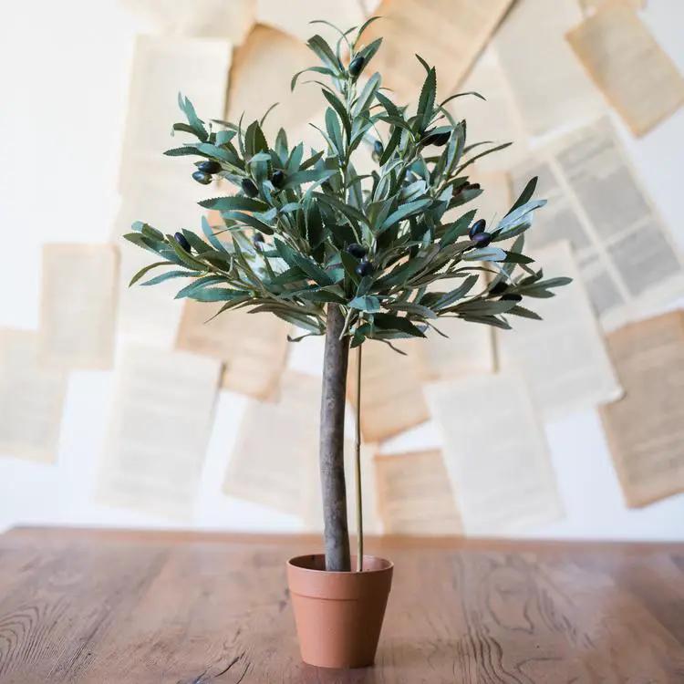 Artificial Small Olive Tree 24" Tall Faux by RusticReach