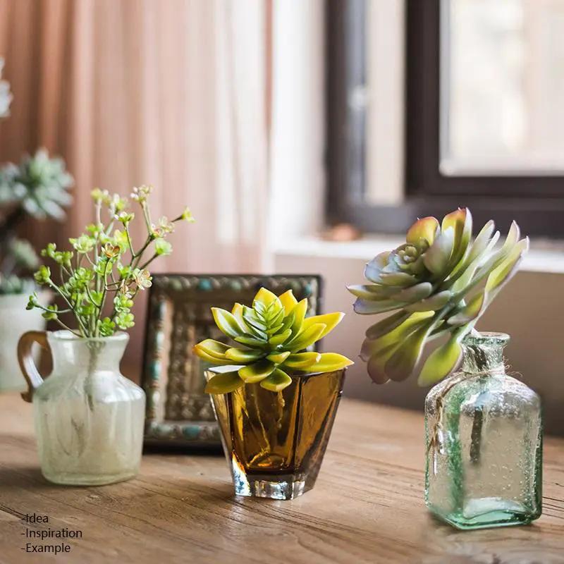 Artificial Faux Small Succulent Stem Randomly Picked Set of 5 by RusticReach