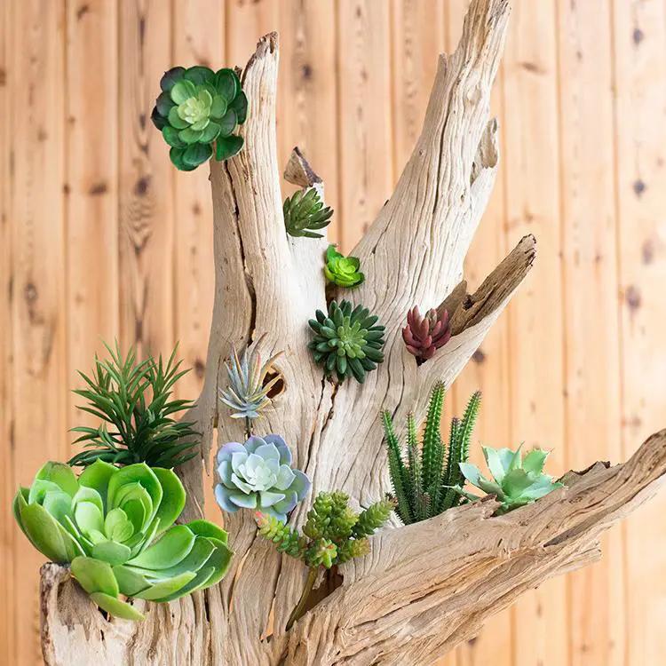 Artificial Faux Small Succulent Stem Randomly Picked Set of 5 by RusticReach
