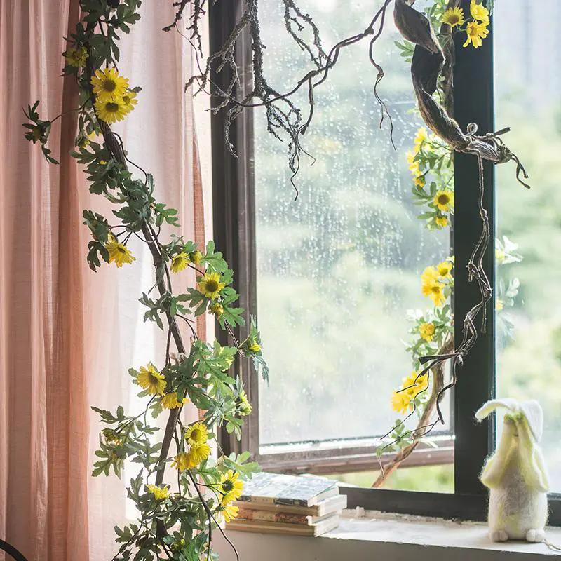 Artificial Sunflower Vine 67" Long by RusticReach