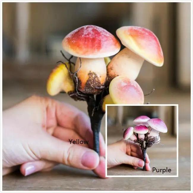 Artificial Veggie Mushroom 4.7" Tall by RusticReach