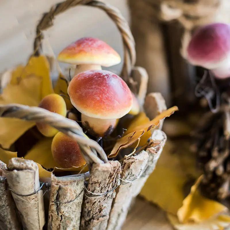 Artificial Veggie Mushroom 4.7" Tall by RusticReach