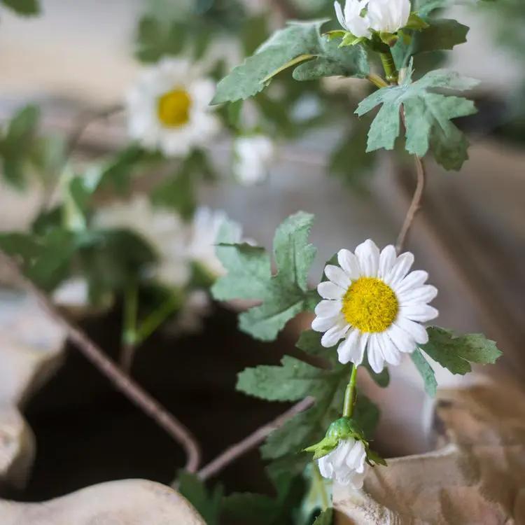 Artificial Sunflower Vine White 67" Long by RusticReach