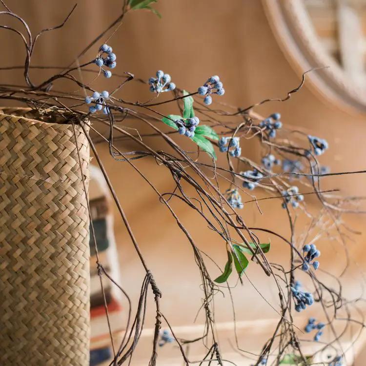 Artificial Wild Blueberry Hanging Vine 43" Long by RusticReach