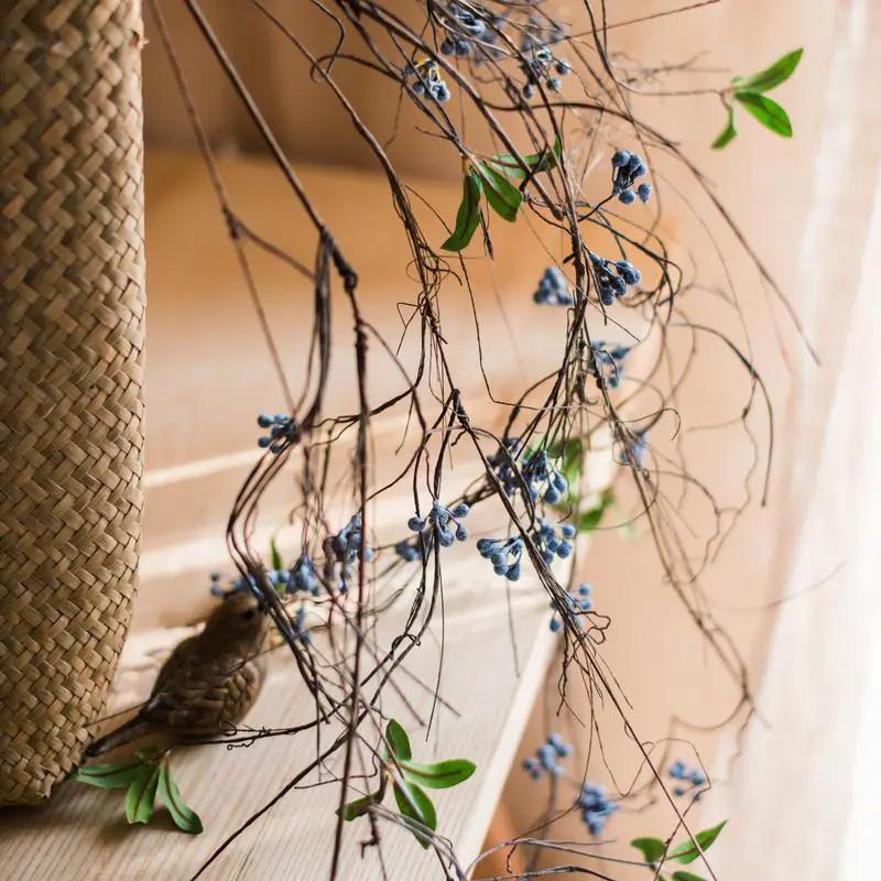 Artificial Wild Blueberry Hanging Vine 43" Long by RusticReach