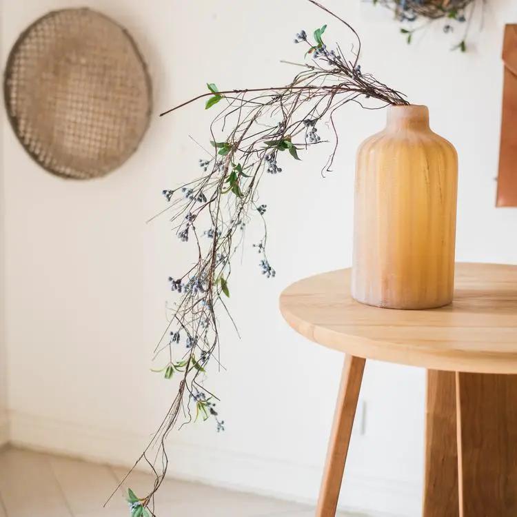 Artificial Wild Blueberry Hanging Vine 43" Long by RusticReach