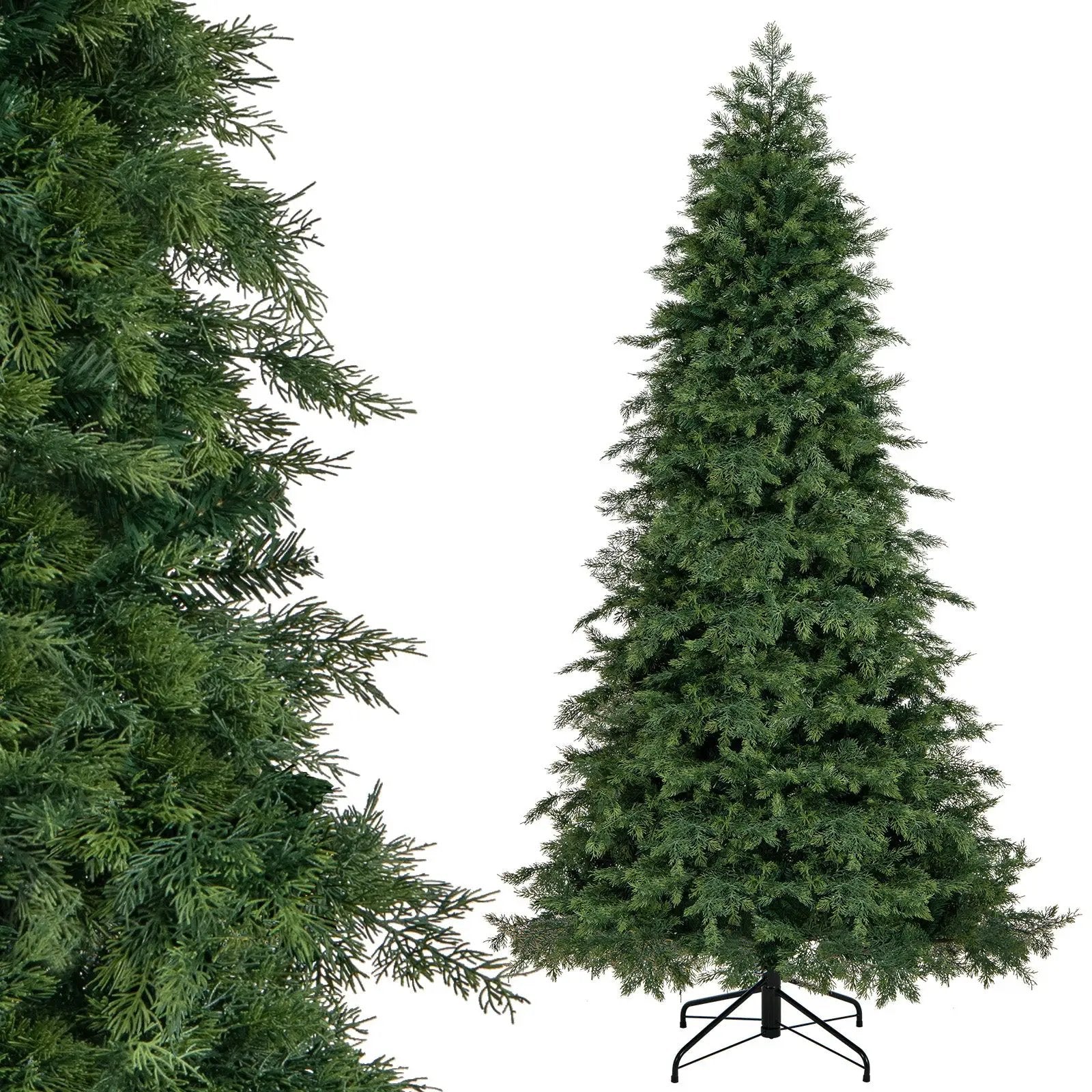 Artificial Christmas Tree Green Hinged Holiday Tree with 721/1019 Lush Branch Tips by DirectDeals