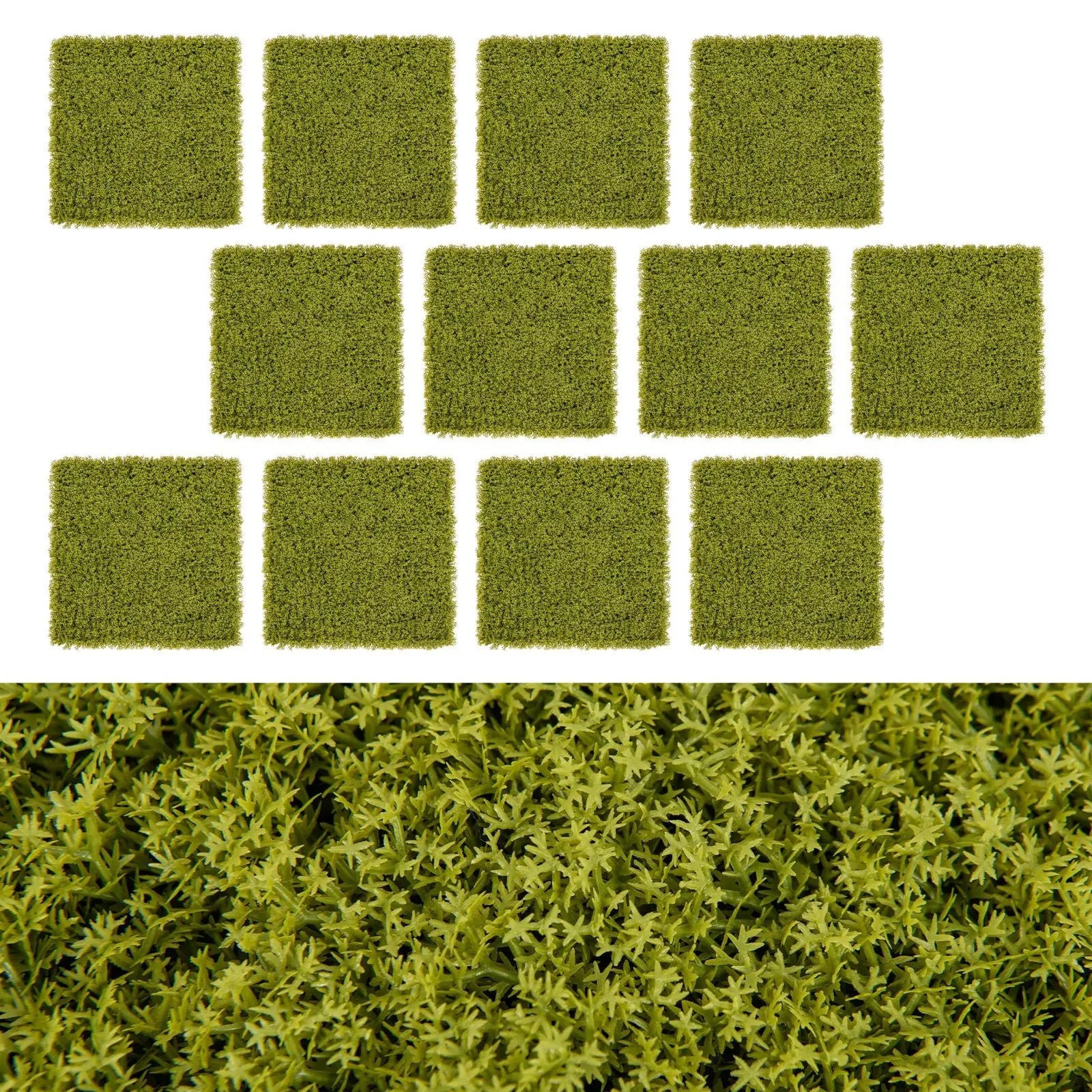 12 Pieces 20 x 20 inches Artificial Grass Wall Panels for Garden Yard Balcony by DirectDeals