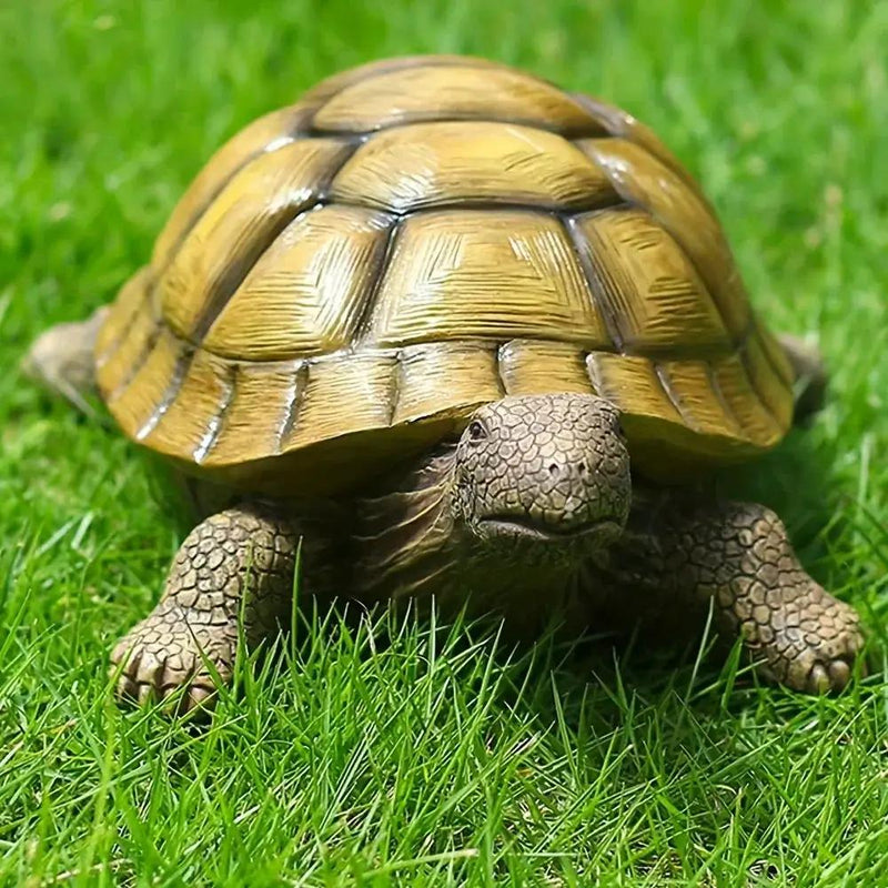 Artistic Resin Turtle Garden Statue for Outdoor Decor by House Of Avana